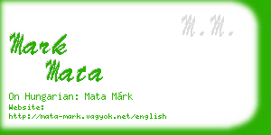 mark mata business card