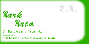 mark mata business card